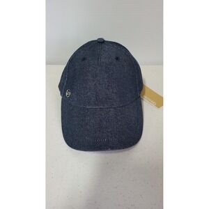 Michael Kors Denim Baseball Cap Hat Adjustable‎ Logo New